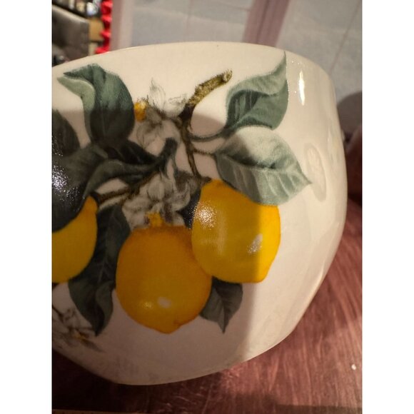 Set of 2 Royal Norfolk Lemon Bowls – Vibrant Citrus Design - Picture 3 of 7